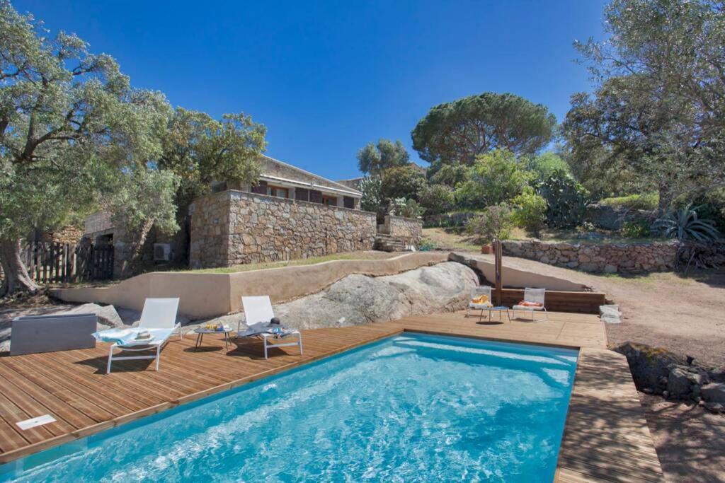 Villa Bodri, Maison En Pierre Avec Vue Mer Et Piscine Chauffee L'Ile-Rousse  Bagian luar foto