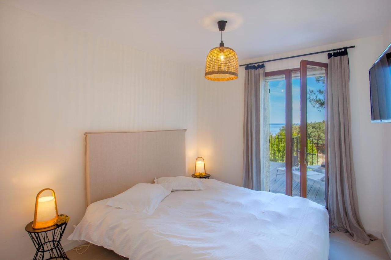 Villa Bodri, Maison En Pierre Avec Vue Mer Et Piscine Chauffee L'Ile-Rousse  Bagian luar foto