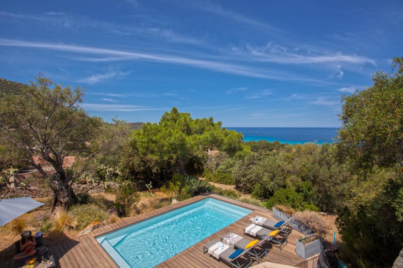Villa Bodri, Maison En Pierre Avec Vue Mer Et Piscine Chauffee L'Ile-Rousse  Bagian luar foto